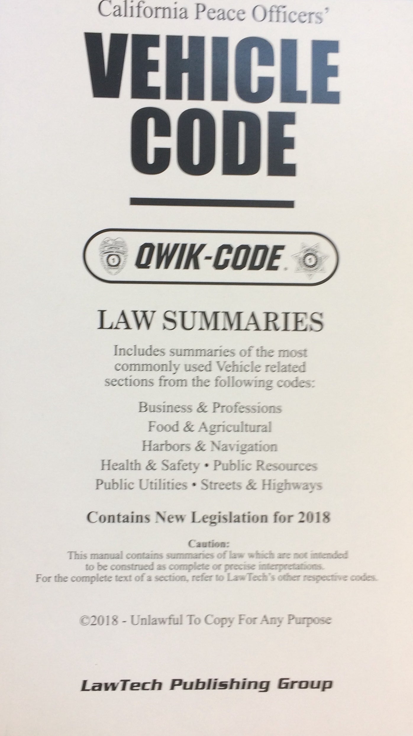 2023 Vehicle Qwik Code