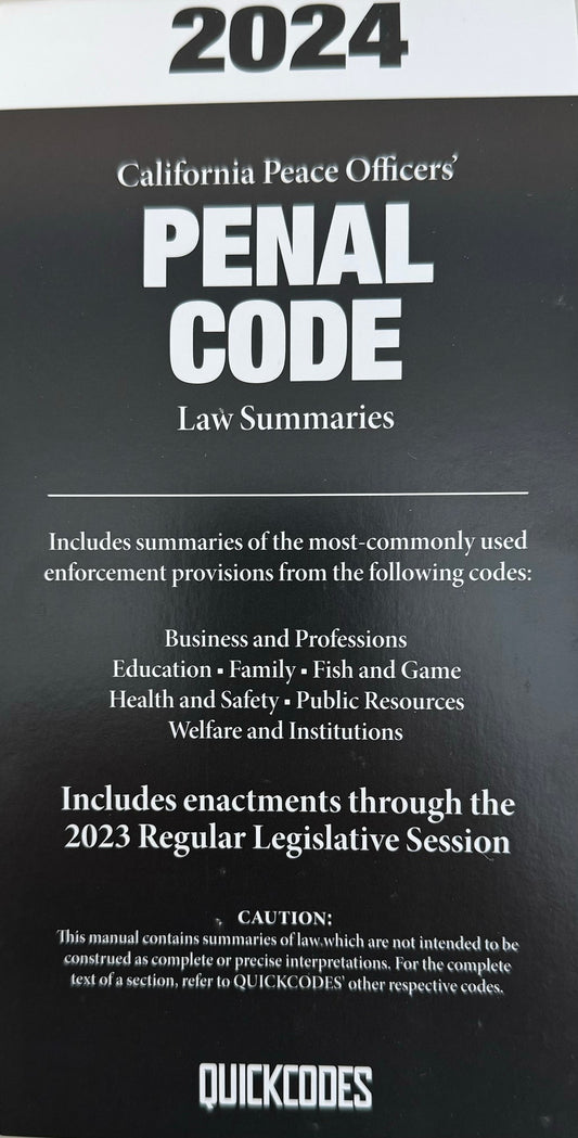 2024 Penal Quick Code