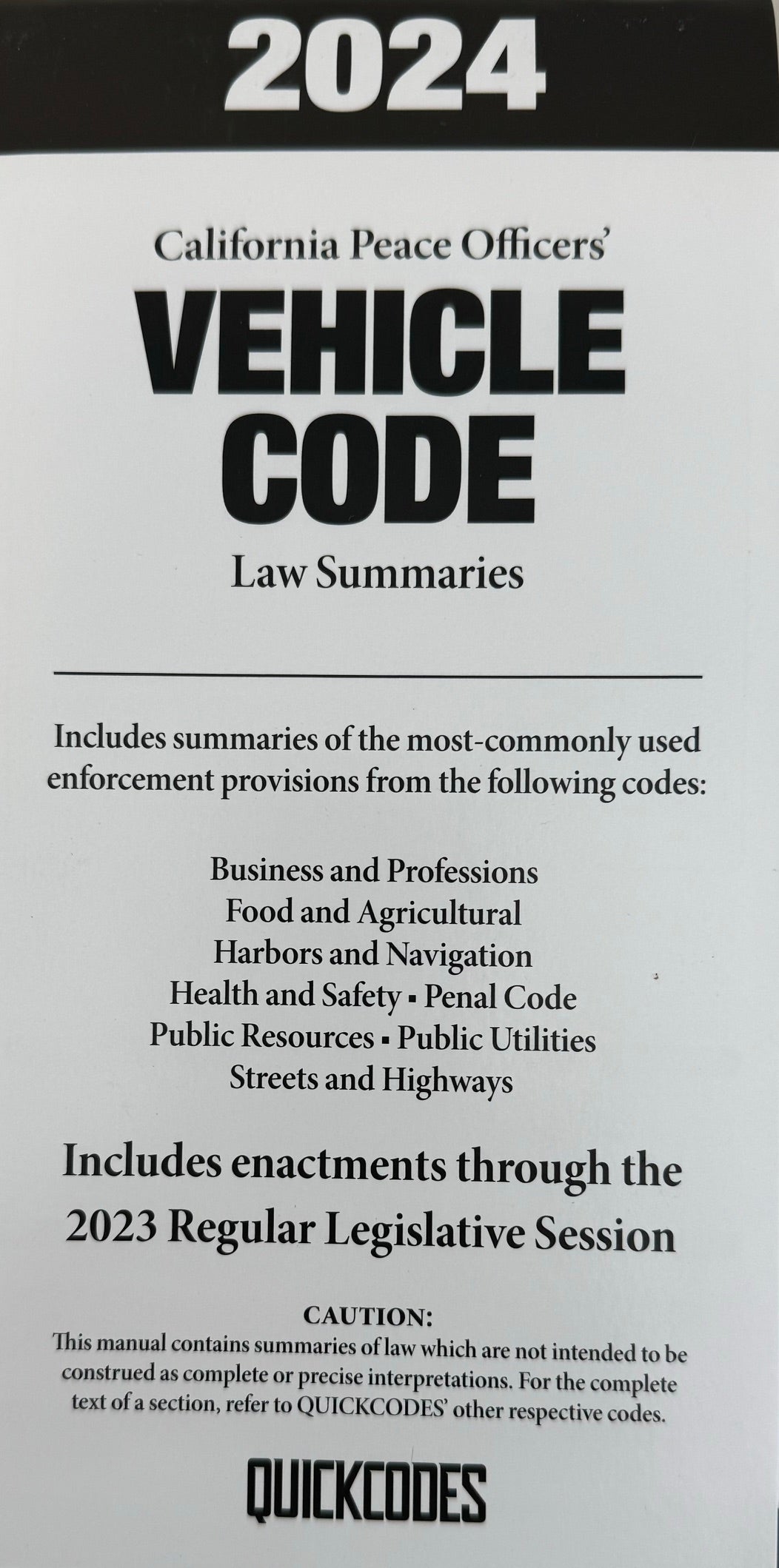 2024 Vehicle Quick Code