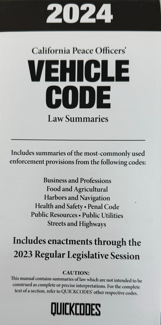 2024 Vehicle Quick Code