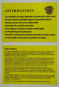 Code of Ethics Card