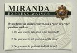 Miranda Card