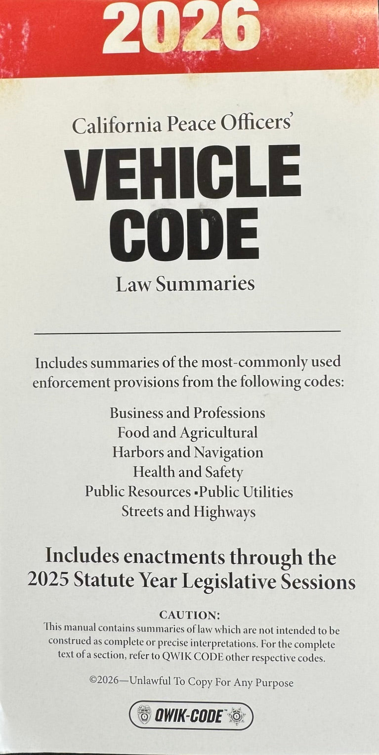 2026 Vehicle Quick Code