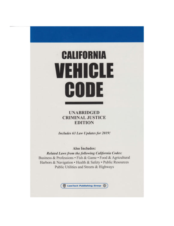 2023 CA Unabridged Vehicle Code