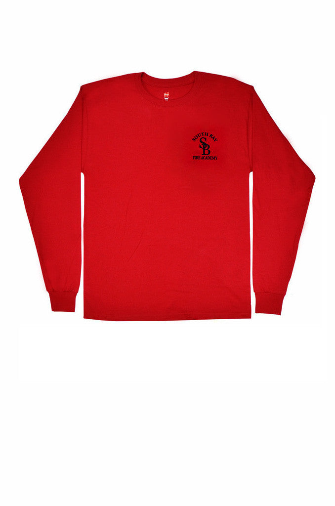 Fire Academy Recruit Long Sleeve T-Shirt Red